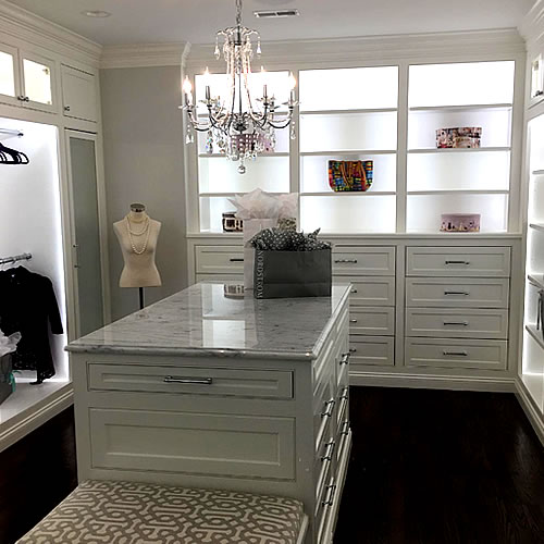 D.E. Small Electric - MA walk-in closet installation